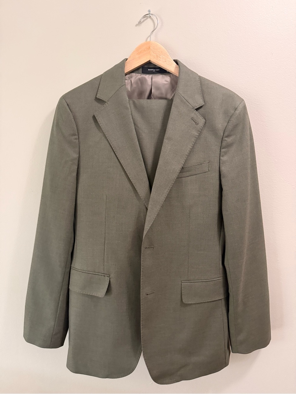 Sharkskin suit jacket & trousers